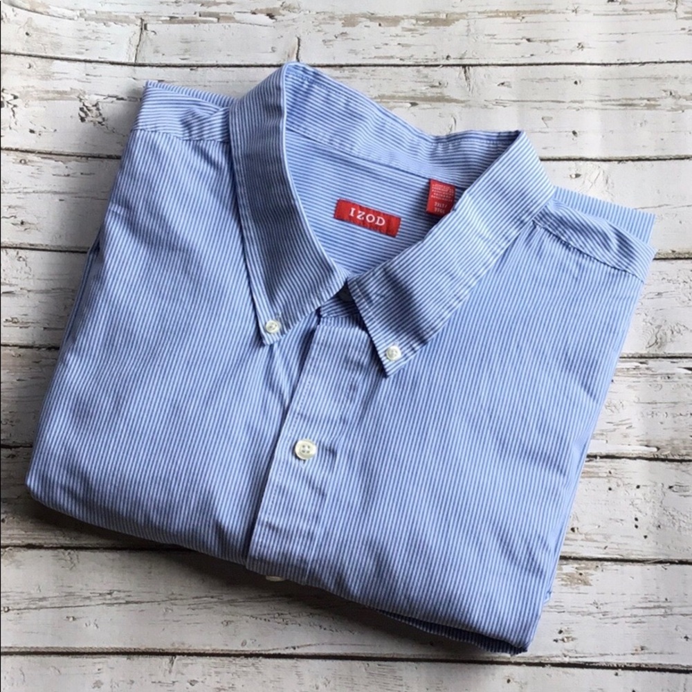 Izod Big and Tall Button Down Shirt EUC